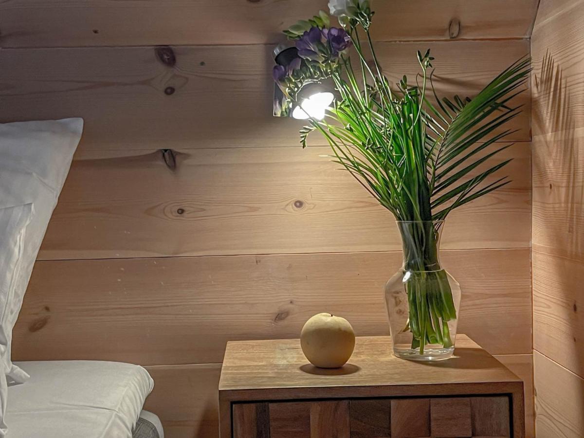 Traumhaff Kuestenchalets - Einzigartige Chalets An Der Ostsee. Ganz Aus Laerchenholz Mit Kamin Und Sauna Vogelsang-Warsin المظهر الخارجي الصورة